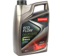 Моторное синтетическое масло Champion ECO FLOW 0W20 D1 FE, API: SN Plus, API: SN/RC 8234903