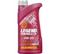 Моторное масло MANNOL LEGEND FORMULA синтетическое, C5, 0W20, 1 л 79211