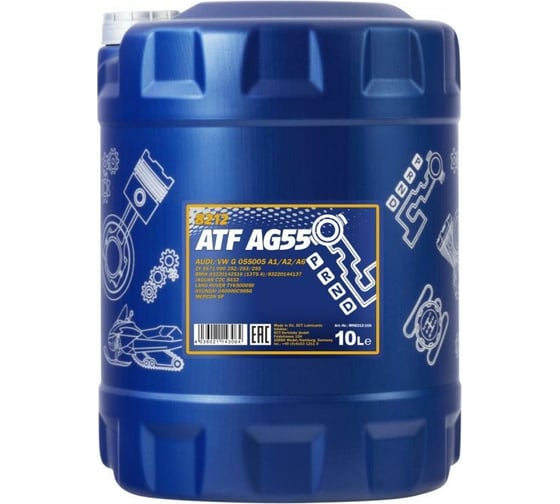 Трансмиссионная жидкость MANNOL ATF AG55, синтетическая, 10 л 1485