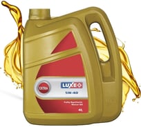 Моторное масло LUXE EXTRA синтетическое, 5W40, SM/CF, 4 л 4