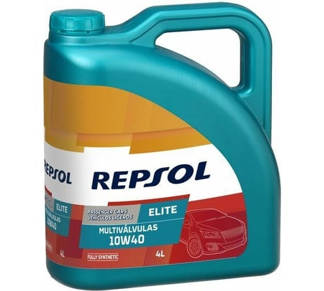 Синтетическое моторное масло REPSOL ELITE MULTIVALVULAS 10W40 A3/B4 SN/CF, 4л 6062/R 6062R