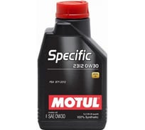 Моторное масло MOTUL Specific 2312 синтетическое, 0W30, 1 л 106413