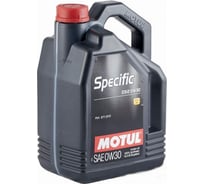Моторное масло MOTUL Specific 2312 синтетическое, 0W30, 5 л 106414