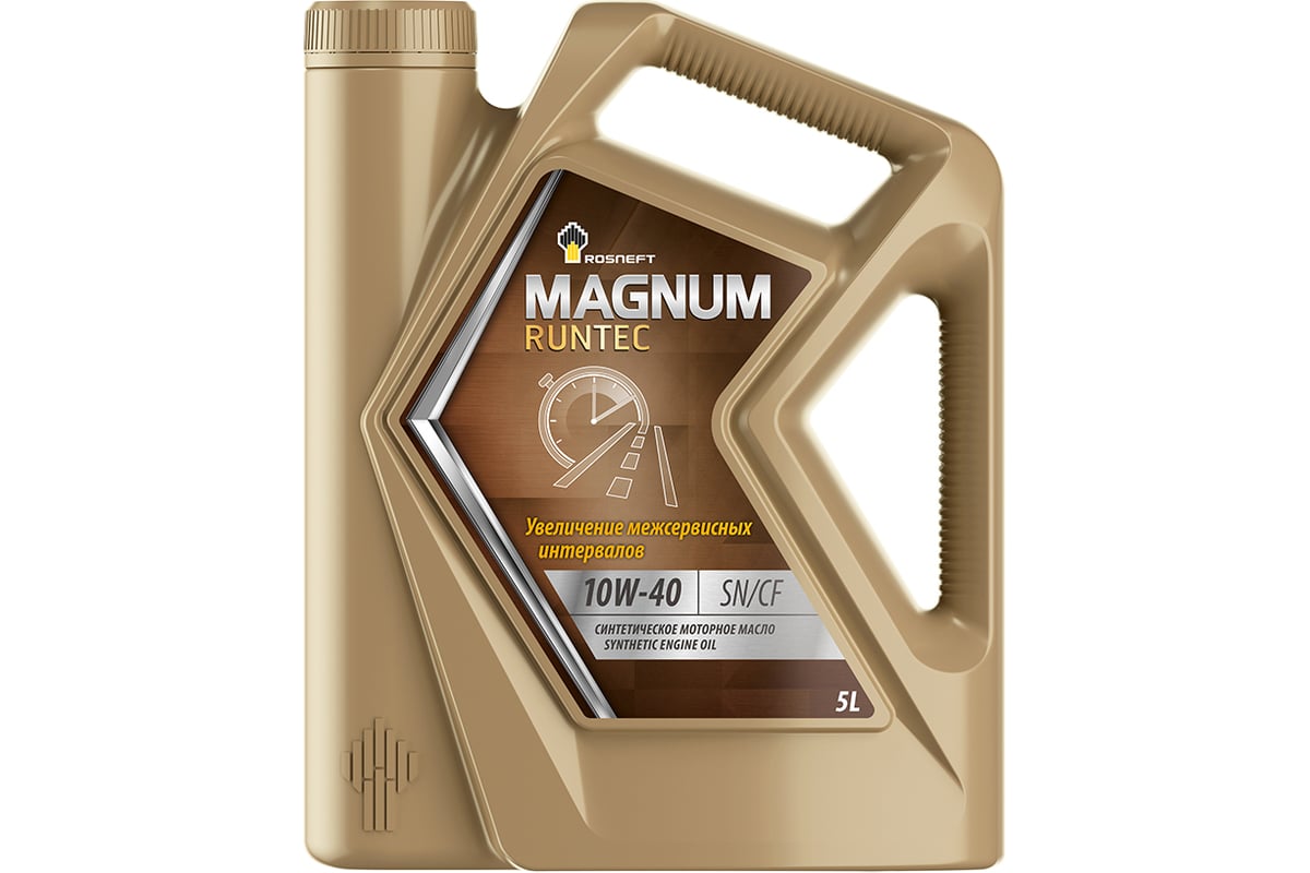 Моторное синтетическое масло Роснефть Magnum Runtec 10W-40 канистра 5 л .