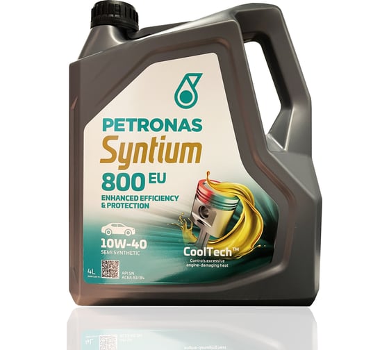 Полусинтетическое моторное масло Petronas SYNTIUM 800EU 10W-40,4 л. 70732K1YEU/18024019 1