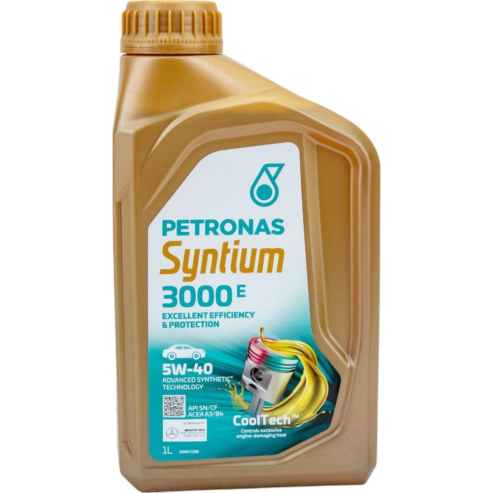 Моторное масло Petronas SYNTIUM 3000 E синтетическое, 5W40 1л ...