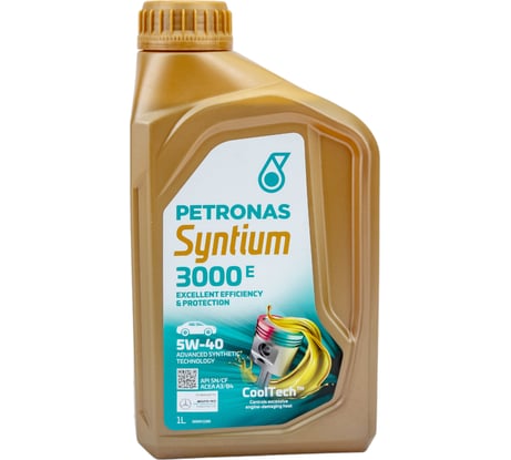 Моторное масло Petronas SYNTIUM 3000 E синтетическое, 5W40 1л. /18051619 70134E18EU 70731E18EU