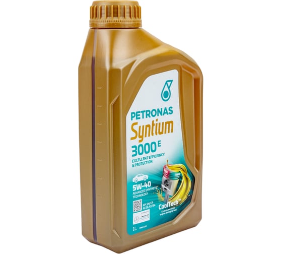 Моторное масло Petronas SYNTIUM 3000 E синтетическое, 5W40 1л. /18051619 70134E18EU 70731E18EU