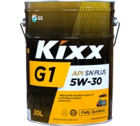 Синтетическое моторное масло KIXX G1 SN Plus 5w-30 20л L2101P20E1
