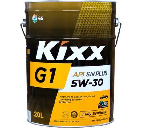 Синтетическое моторное масло KIXX G1 SN Plus 5w-30 20л L2101P20E1