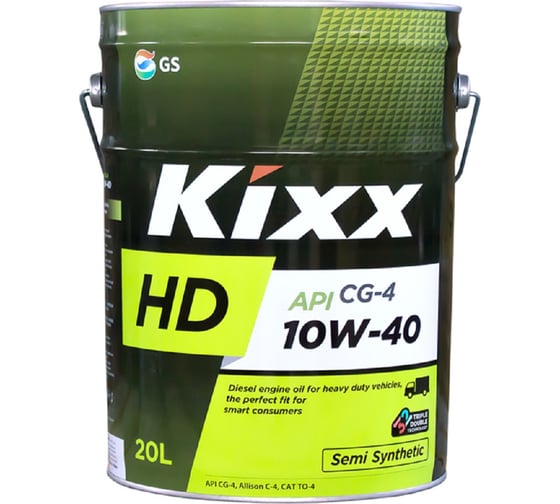 Полусинтетическое моторное масло KIXX для дизельных двигателей HD CG-4 10W-40 20л L5255P20E1
