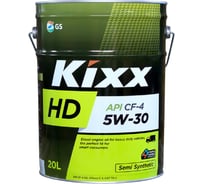 Полусинтетическое моторное масло KIXX для дизельных двигателей HD 5w-30 API CF-4/SG 20л L5257P20E1