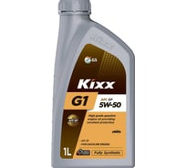 Синтетическое моторное масло KIXX G1 5W-50 API SP 1л L2155AL1E1
