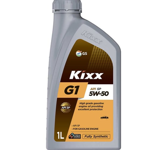 Синтетическое моторное масло KIXX G1 5W-50 API SP 1л L2155AL1E1 1