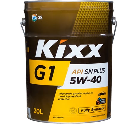 Синтетическое моторное масло KIXX G1 SN Plus 5W-40 20л L2102P20E1
