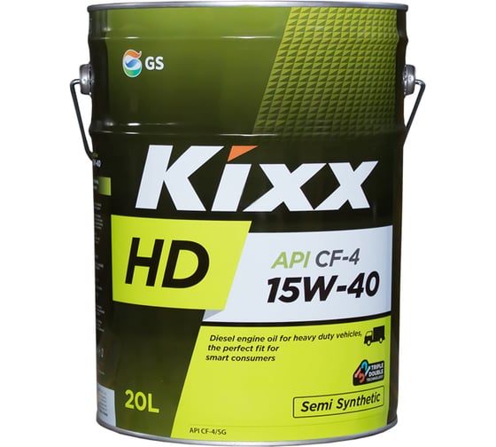 Полусинтетическое моторное масло KIXX для дизельных двигателей HD CF-4 15W-40 20л L2001P20E1