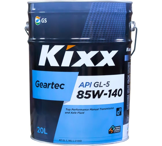 Полусинтетическое трансмиссионное масло KIXX GEARTEC GL-5 85W-140 20л ...