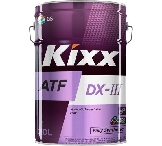 Синтетическое трансмиссионное масло КIXX ATF DX-III 20л L2509P20E1