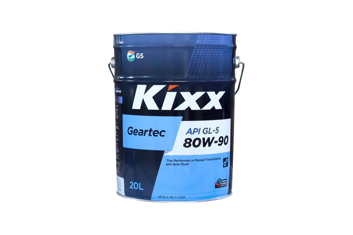 Полусинтетическое трансмиссионное масло KIXX GEARTEC 80w-90 20л ...