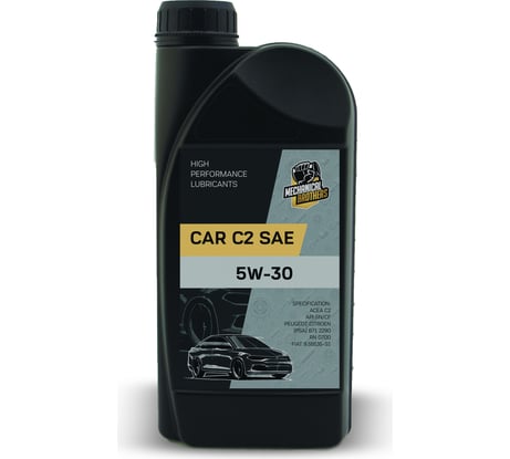 Моторное синтетическое масло MECHANICAL BROTHERS CAR 5W-30, С2, 1 л 4673725543570