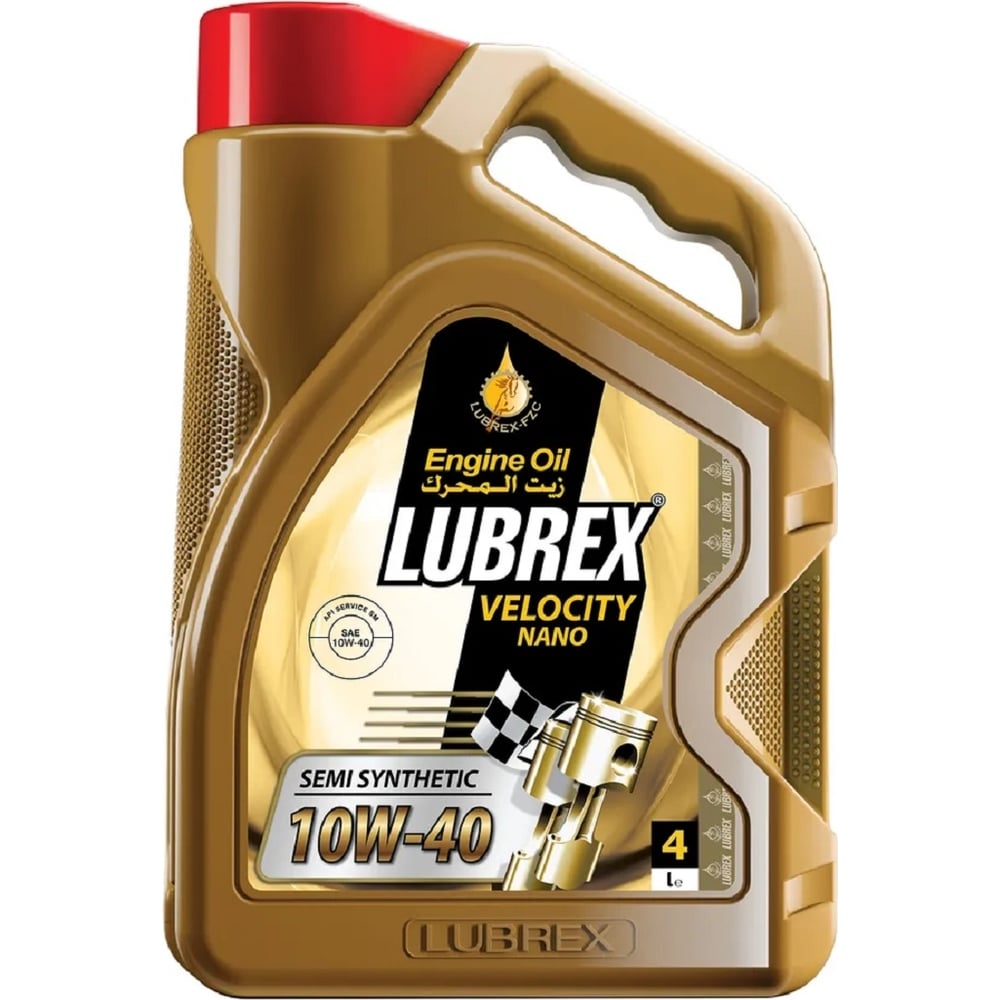 Полусинтетическое моторное масло LUBREX VELOCITY NANO 10W-40, 4 л ...