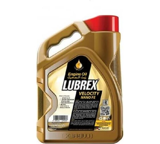 Синтетическое моторное масло LUBREX VELOCITY NANO FE 5W-30, 4л 124536