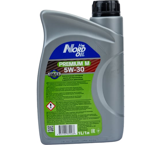 Моторное масло NORD OIL Premium М 5W-30 SM/CF, 1л NRL017