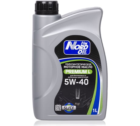 Моторное масло NORD OIL Premium L 5W-40, SL/CF, 1л NRL025