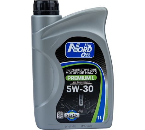 Моторное масло NORD OIL Premium L 5W-30, SL/CF 1л NRL081