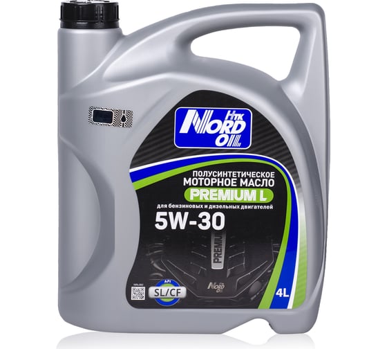 Моторное масло NORD OIL Premium L 5W-30, SL/CF 4 л NRL082 1