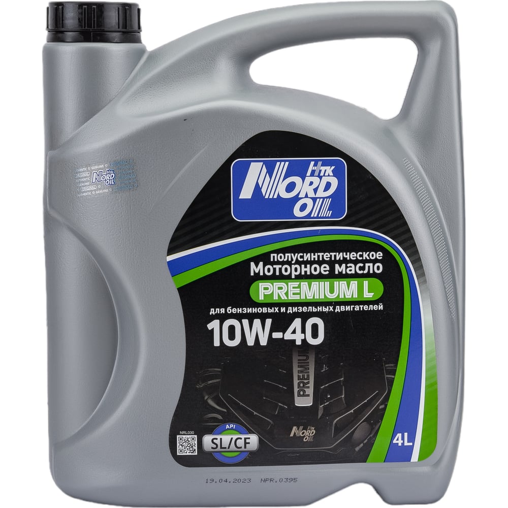 Моторное масло NORD OIL Premium L 10W-40 SL/CF, 4л NRL030 - выгодная ...
