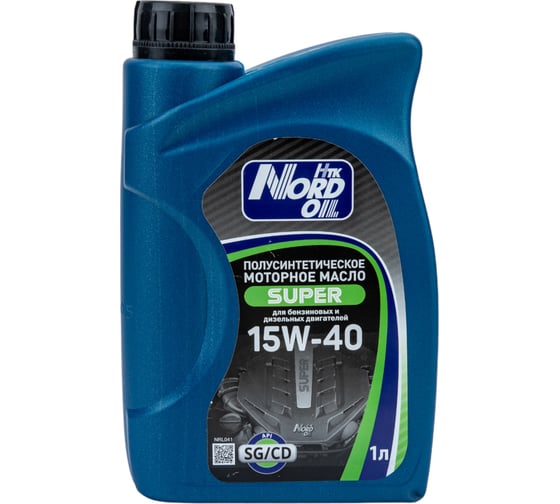 Моторное масло NORD OIL Super 15W-40 SG/CD, 1л NRL041