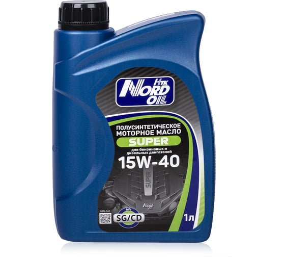 Моторное масло NORD OIL Super 15W-40 SG/CD, 1л NRL041 1