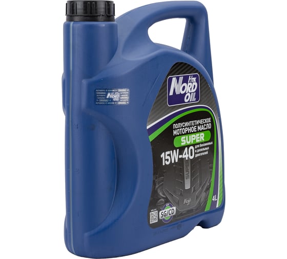 Моторное масло NORD OIL Super 15W-40 SG/CD, 4л NRL042