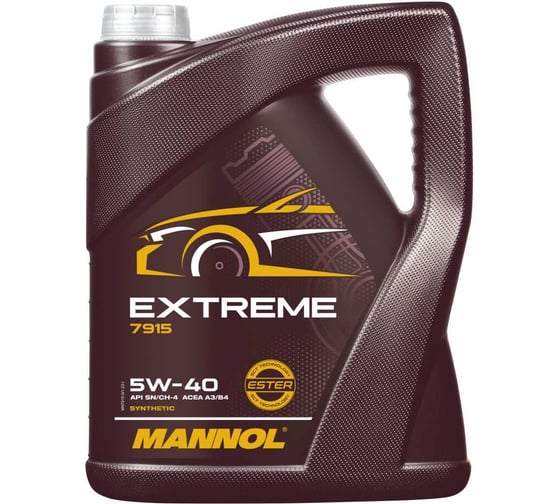 Синтетическое моторное масло MANNOL EXTREME 5W40 5 л 1022