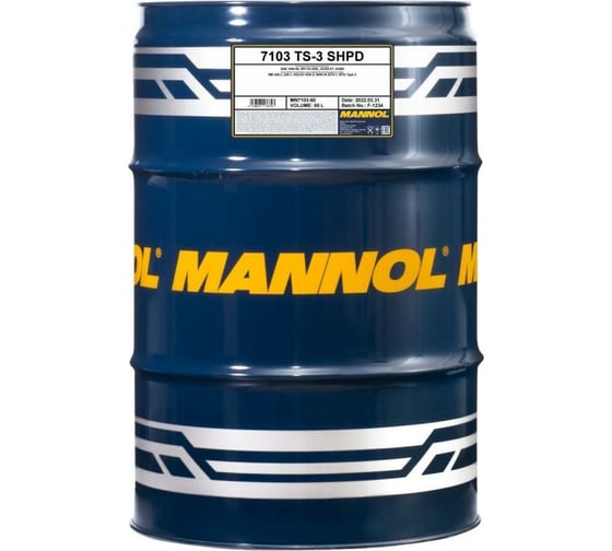 Минеральное моторное масло MANNOL TS-3 SHPD 10W40 60 л 1231