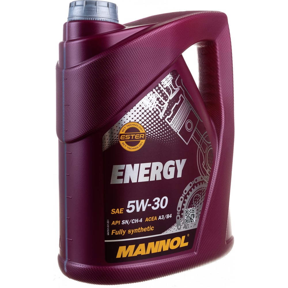 Синтетическое моторное масло MANNOL ENERGY 5W30 5 л 75115 - выгодная ...