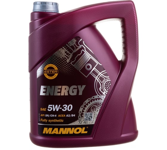 Синтетическое моторное масло MANNOL ENERGY 5W30 5 л 75115