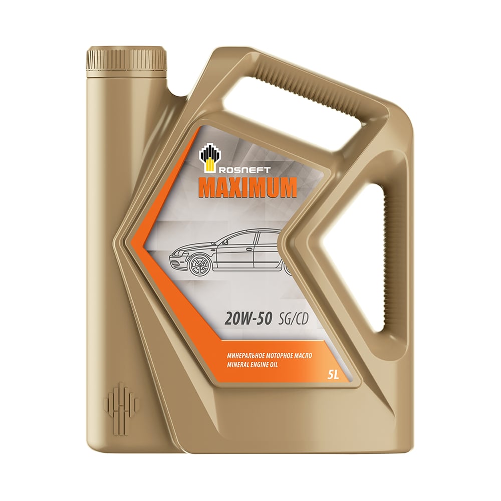 Моторное масло Роснефть Maximum 20W-50 API SG/CD, канистра 5 л 40814550 ...