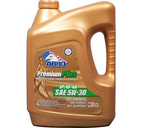 Моторное синтетическое масло ABRO Premium Plus Full Synthetic 5W30,.4 л MO-FS-5-30-SP-4L