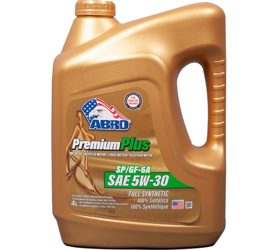 Моторное синтетическое масло ABRO Premium Plus Full Synthetic 5W30,.4 л MO-FS-5-30-SP-4L 1