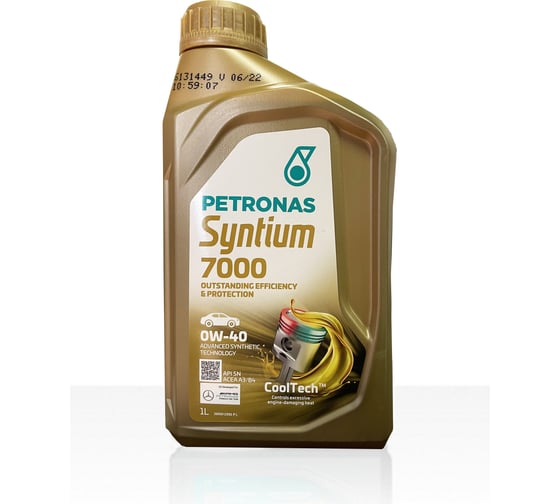Моторное масло Petronas SYNTIUM 7000 синтетическое, 0W40, 1 л 70001E18EU