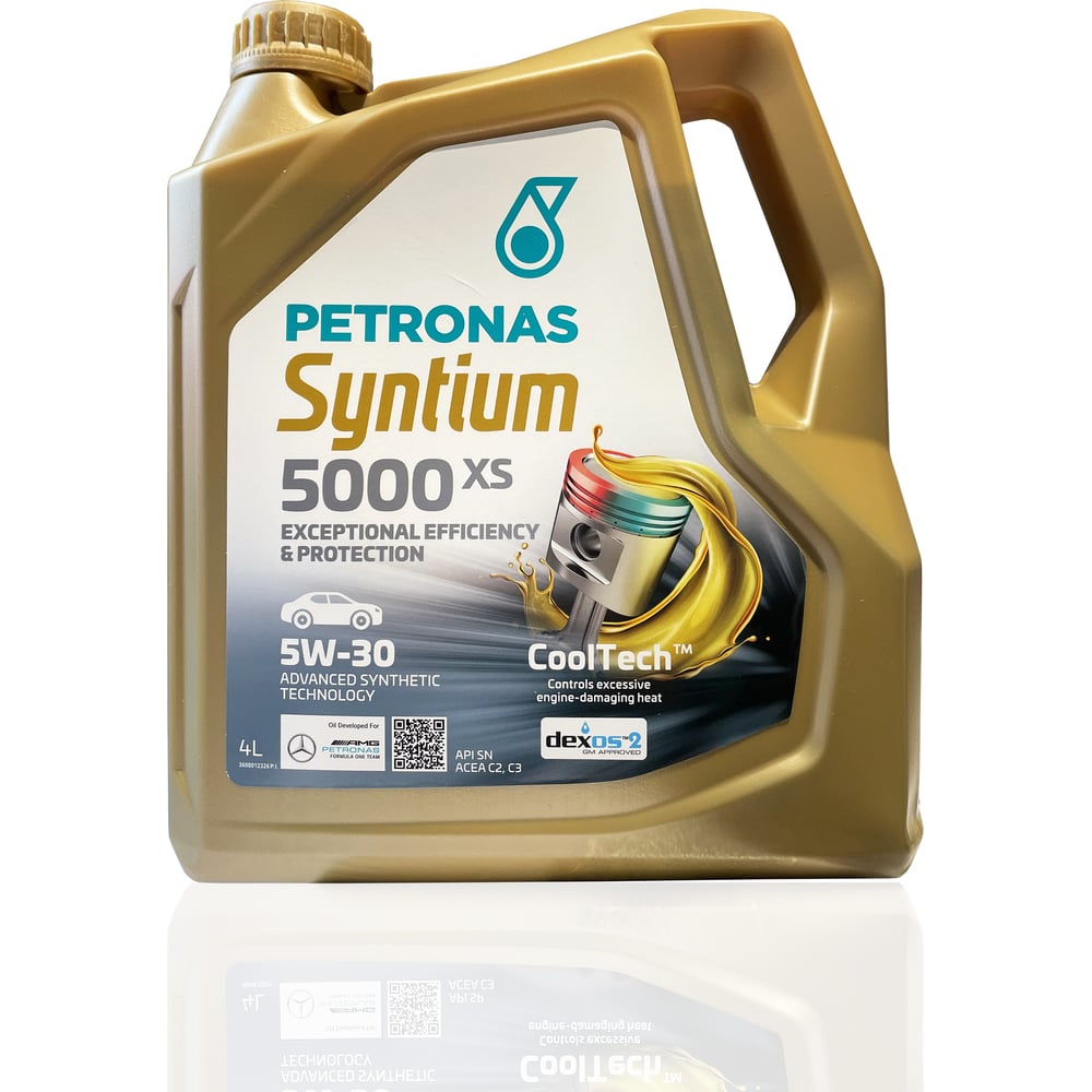 Моторное масло Petronas SYNTIUM 5000 XS синтетическое, 5W30, 4 л ...