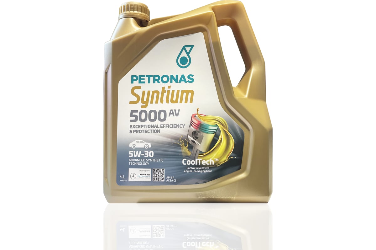 Моторное масло Petronas SYNTIUM 5000 AV синт., 5W30, 4 л 70723K1YEU -  выгодная цена, отзывы, характеристики, фото - купить в Москве и РФ