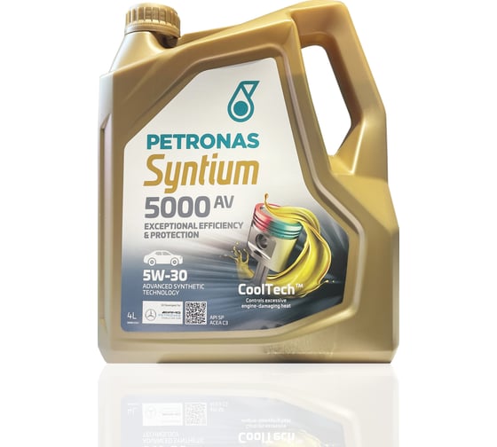 Моторное масло Petronas SYNTIUM 5000 AV синт., 5W30, 4 л 70723K1YEU 1