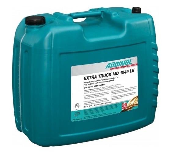 Моторное масло Addinol EXTRA TRUCK MD 1049 LE, 20 л 4014766101068 1