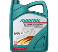 Трансмиссионное масло Addinol GETRIEBEOL GS SAE 75W-90, 4 л 4014766250216 74200725