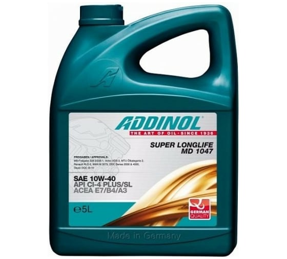 Моторное полусинтетическое масло Addinol SUPER LONGLIFE MD 1047, 5 л 4014766241443 1