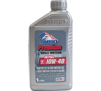 Моторное масло ABRO Premium Synthetic Blend полусинтетика SAE 10W40 1 л MO-SB-10-40-SP-1L