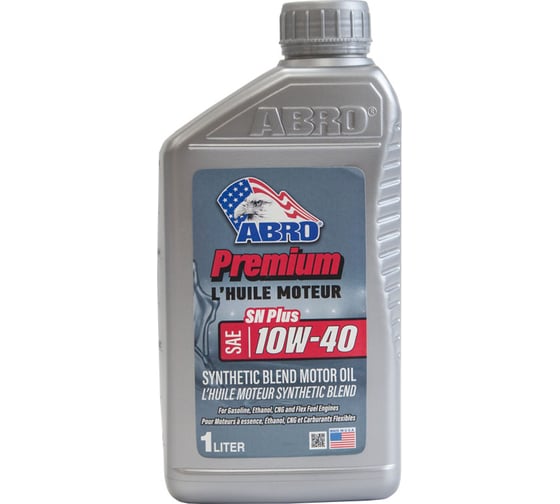 Моторное масло ABRO Premium Synthetic Blend полусинтетика SAE 10W40 1 л MO-SB-10-40-SP-1L